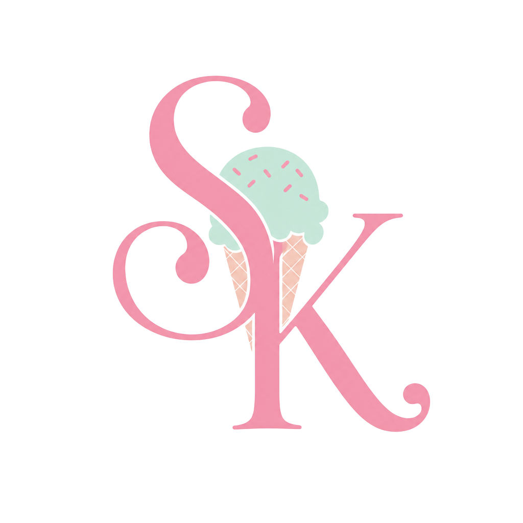 Sweet Kravings SK ice cream monogram logo
